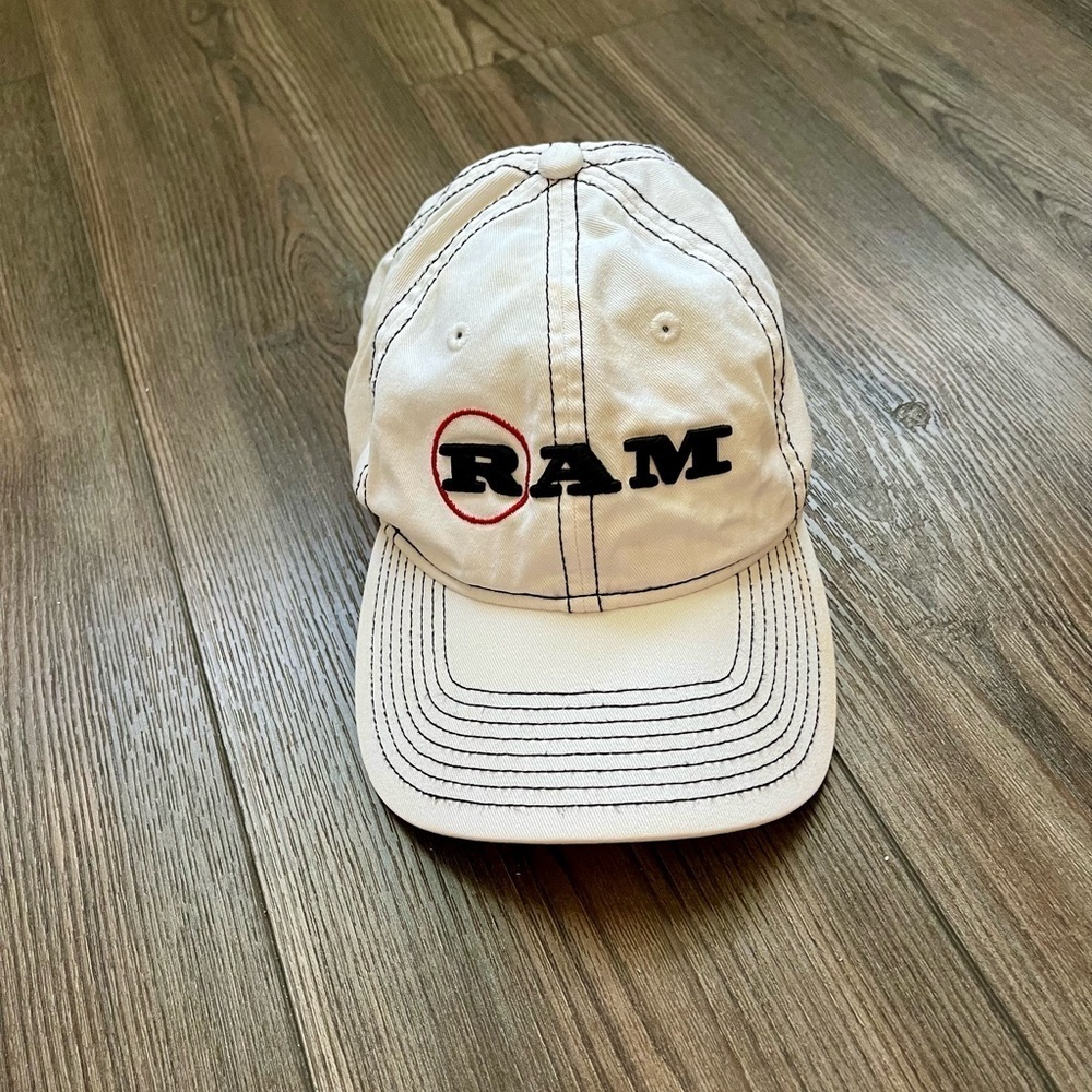 White RAM Logo Cap - Picture 7 of 11